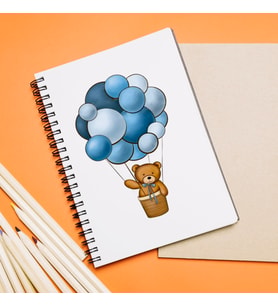Hoş Geldin Bebek Tasarımlı Defter