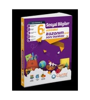 Çanta Yayınları 6.sınıf Sosyal Bilgiler Etkinlikli Kazanım Soru Bankası (Çok Renkli)