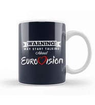 Warning May Start Talking About Eurovision Kupa Bardak Porselen