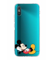 Xiaomi Redmi 9A  Kamera Korumalı Kapak Mickey Mouse Tasarımlı Şeffaf  Kılıf