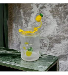Ananas Tasarımlı Kupa Bardak