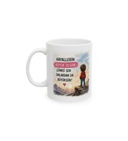 Motivasyon Temalı Porselen Kupa – Hayallerin Büyük Olsun – KF15052608
