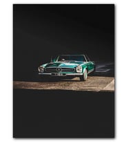 Cakatablo MDF (Ahşap) Tablo Klasik Mercedes Cabrio Yeşil