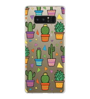 PrintiFy Samsung Galaxy Note 8 ile Uyumlu 1mm Slim Fit Water Color 4 Baskılı Şeffaf  Kılıf