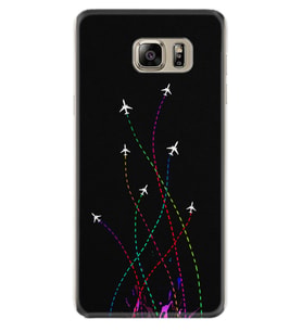 Samsung S7 Edge S20 Fe Plus Ultra S21 S22 Kılıf Desenli Silikon Line Planet 1736