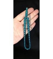 SEVGİLİYE ÖZEL HEDİYE ATEŞ KEHRİBAR TESBİH KAPSÜL KESİM MAVİ RENK H-1349. (Çok Renkli)