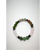 8 MM AVENTURİN, BENEKLİ JASPER, YEŞİM, PEMBE KUVARS, HEMATİT, AY TAŞI, UNAKİT DOĞAL TAŞ BİLEKLİK