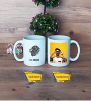 Aslan Kupa Bardak Beyaz Fotoğraflı