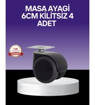 Northcity Çok Amaçlı Kilitsiz Masa Ayağı Tekerleği 6 cm - Pratik ve Stabil Mobilya Çözümü