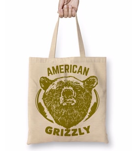 American Grizzly Bez Çanta Uzun Saplı