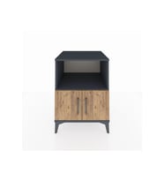 Kronos Komodin 2 Raflı 2 Kapaklı 60x59x80 Antrasit-Çam