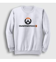 Presmono Unisex Beyaz Logo Oyun Overwatch Sweatshirt 360958tt (Beyaz)