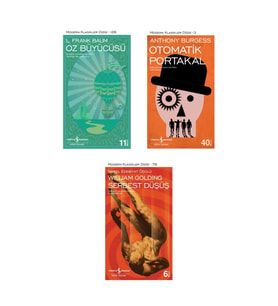 Oz Büyücüsü + Otomatik Portakal + Serbest Düşüş- 3 Kitap Set - Iş Bankası Özel Set Oz Büyücüsü Kitab