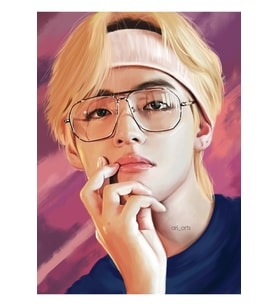 Taehyung Yaz Paketi Tablo Ahşap Poster Dekoratif Kod2652