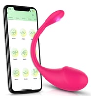 Telefon kontrollü Pembe vibratör