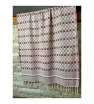 Organik Pamuk Kırmızı Hamam Sauna Plaj Peştemali 90x190