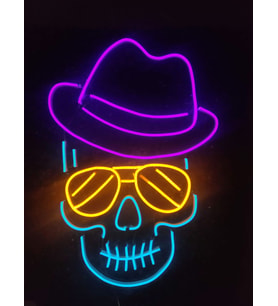 Kuru Kafa Neon Led Tabela Dekoratif aydınlatma(60x35cm)