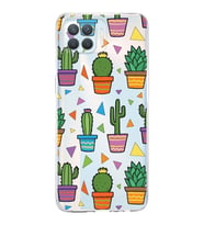 PrintiFy Oppo Reno 4 Lite ile Uyumlu Water Color 4  Kamera Korumalı Şeffaf  Kılıf