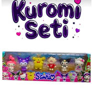 Kuromi oyuncak set 6 lı (Sarı-Ekru)