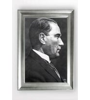 Gümüş Çerçeveli Atatürk Tablo a767