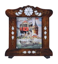 Nusnus Sedef İşlemeli Kartpostallık 24x22 cm No4