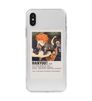 Iphone X ve XS Uyumlu Haikyuu!! Poster Tasarımlı Şeffaf Telefon Kılıfı