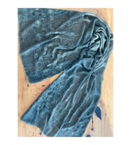 Antik Eskitme Naturel Dokuma Siyah Şal 1606098