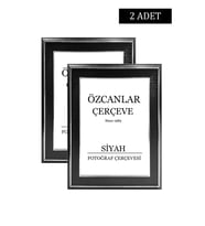 Boş Çerçeve Resim Çerçevesi Anı Çerçevesi Çerçeve Gold Çerçeve Siyah Çerçeve Beyaz Çerçeve 2 adet (Siyah)