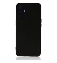 Oppo Reno 6 Kılıf Nano İçi Kadife Silikon - Siyah