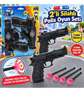 1414 2'li Silahlı Polis Oyun Seti