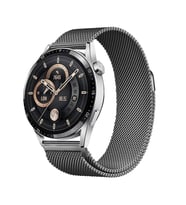 Samsung Galaxy Watch 6 43 / 47 Mm (20 MM) Uyumlu Kordon Hasır Metal Mıknatıslı Kayış Band-12