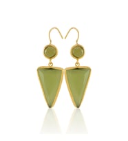 Kadir Jewellery 22 Ayar Altın Kaplama Kadın Sallantılı Küpe -El İşçiliği Ve Hipoalerjenik Küpe