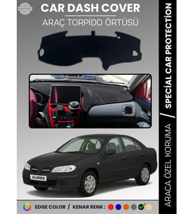 NİSSAN ALMERA EKRANLI (2000-2006) Torpido Örtüsü Premium Torpido Koruma Araca Özel UV Koruma