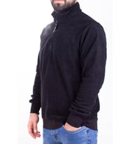 Twister 1903 Siyah Fermuarlı Dik Yaka Erkek Sweatshirt