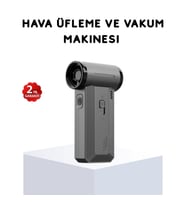 Mey İthalat® 130000 RPM Çok Fonksiyonlu Şarjlı Hava Üfleme ve Vakum Temizlik Cihazı