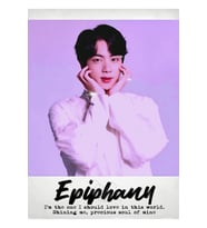 Bts Jin Epiphany Polaroid Tablo Ahşap Poster Dekoratif