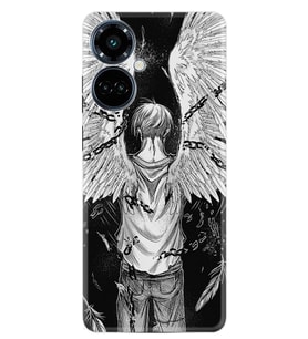 Camon 19 Pro Kılıf Resimli Desenli Silikon Platinium Series Angel 1883