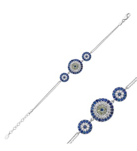 NAZAR 925 AYAR GÜMÜŞ BİLEKLİK
