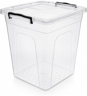 Derin Erzak Saklama Kabı Kapaklı, Kilitli Klipsli Saklama Kutusu, BPA Free, Çok Amaçlı Kiler, Mutfak ve Ev Düzenleme Kutusu, Şeffaf Plastik Organizer, 7,5 Litre