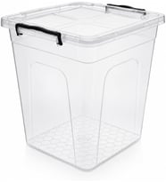 Derin Erzak Saklama Kabı Kapaklı, Kilitli Klipsli Saklama Kutusu, BPA Free, Çok Amaçlı Kiler, Mutfak ve Ev Düzenleme Kutusu, Şeffaf Plastik Organizer, 7,5 Litre