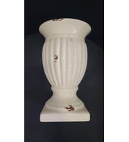 22cm boy 11cm taban 14cm dış çap 9.5cm iç çap 1 adet seramik eskitme vintage saksı vazo