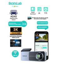 360+ Botslab Hk50 Wi-fi 1620p 150° Ultra Geniş Açı Gece Görüşlü Akıllı Araç Içi kamera