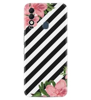 Spark 8T Kılıf Resimli Desenli Baskılı Silikon Strip Flowers 2 1409
