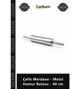 Özel Üretim Profesyonel Hijyenik Paslanmaz Hamur Açma Çelik Merdane Metal Hamur Rulosu 40 cm
