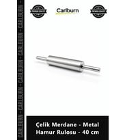 Özel Üretim Profesyonel Hijyenik Paslanmaz Hamur Açma Çelik Merdane Metal Hamur Rulosu 40 cm