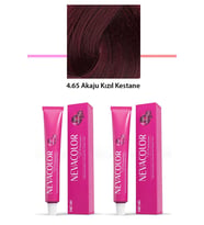 2 li Set Premium 4.65 Akaju Kızıl Kestane - Kalıcı Krem Saç Boyası 2 X 50 g Tüp