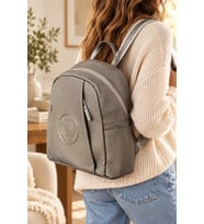 Krem 6026 Orijinal Just Polo Kadin 9 Bolmeli Orta Boy Sirt Cantasi 31x29 Cm