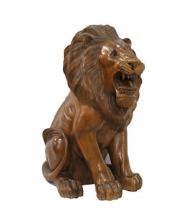 Ahşap Aslan Figürü 50 cm
