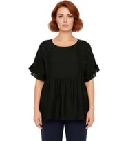 Kadın Bisiklet Yaka Düşük Kol Kısa Kol Aerobin Dokuma Polyester Bluz Cool & Comfort Tarz
