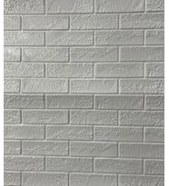 70x70cm 1 Adet Yapışkanlı Dekoratif Tuğla Desen Beyaz Tezgah Arası Salon Duvar Kağıdı Paneli NW168